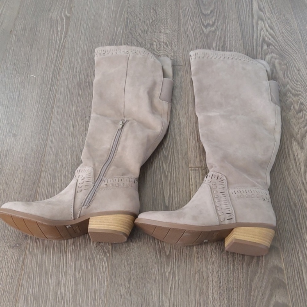 Size 7 Taupe Madeline Over the Knee Boot
